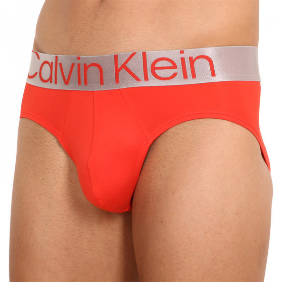 3PACK Férfi slip alsónadrág Calvin Klein tarka (NB3073A-13B)