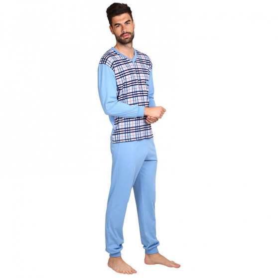 Nagyméretű kék Foltýn férfi pizsama (FPDN11)