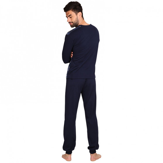 Nagyméretű kék Foltýn férfi pizsama (FPDN9)