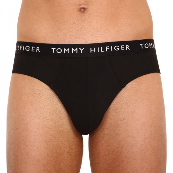 3PACK Fekete Tommy Hilfiger férfi slip alsónadrág (UM0UM02206 0TE)