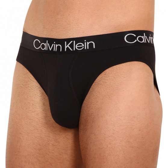 3PACK Férfi slip alsónadrág Calvin Klein tarka (NB2969A-1RN)