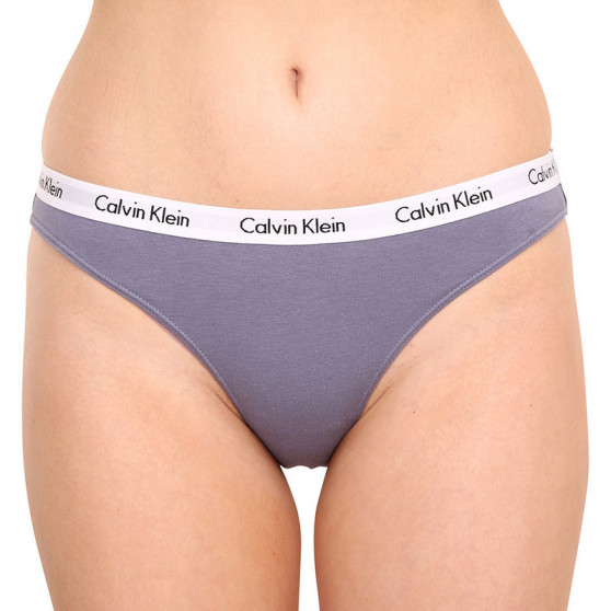 3PACK nagyméretű tarka Calvin Klein női alsók (QD3801E-1CX)