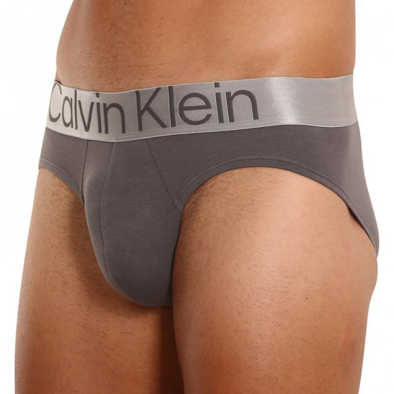3PACK Férfi slip alsónadrág Calvin Klein tarka (NB3129A-13D)