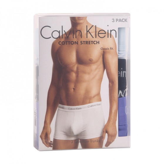 3PACK többszínű Calvin Klein férfi boxeralsó (U2664G-1WH)