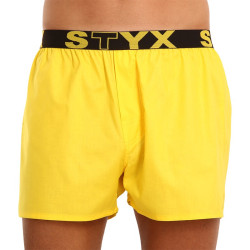Sárga férfi boxeralsó Styx sport gumival (B1068)