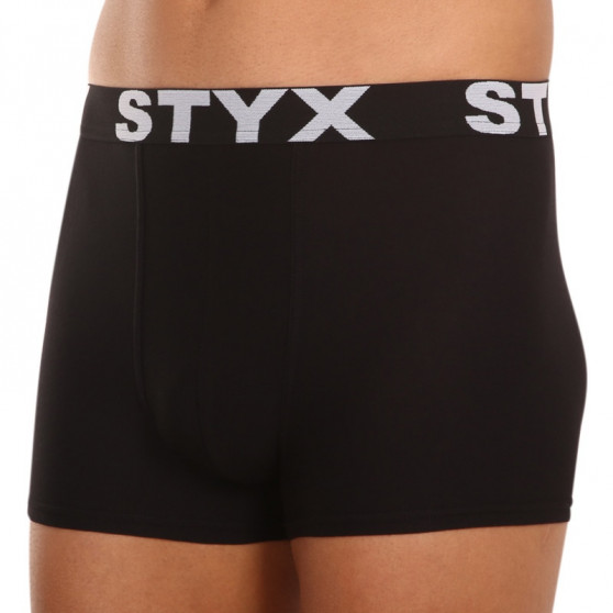 Fekete férfi boxeralsó Styx sport gumi (G960)
