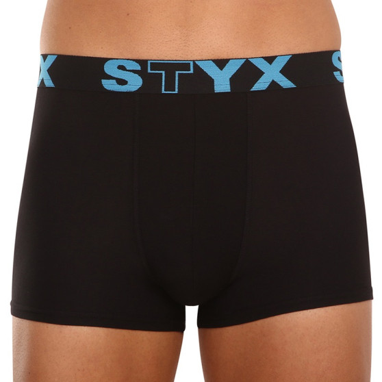 Fekete férfi boxeralsó Styx sport gumi (G961)