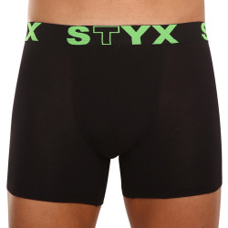 Fekete long férfi boxeralsó Styxsport gumi (U962)
