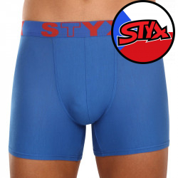 Kék long férfi boxeralsó Styxsport gumival (U967)