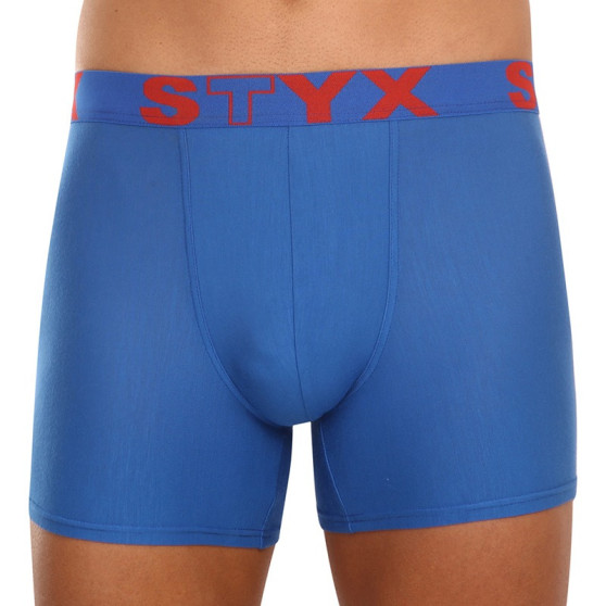 Kék long férfi boxeralsó Styxsport gumival (U967)