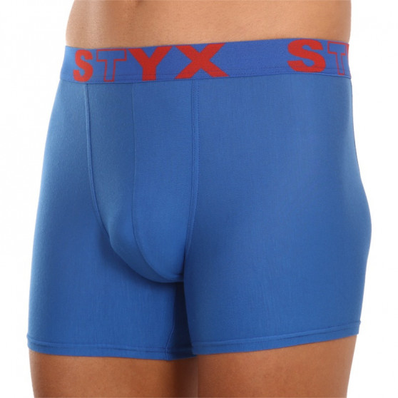Kék long férfi boxeralsó Styxsport gumi (U967)