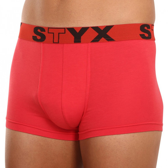 Piros férfi boxeralsó Styx sport gumi (G1064)