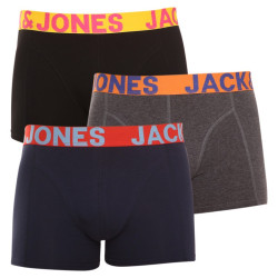 3PACK többszínű Jack and Jones férfi boxeralsó (12151349)