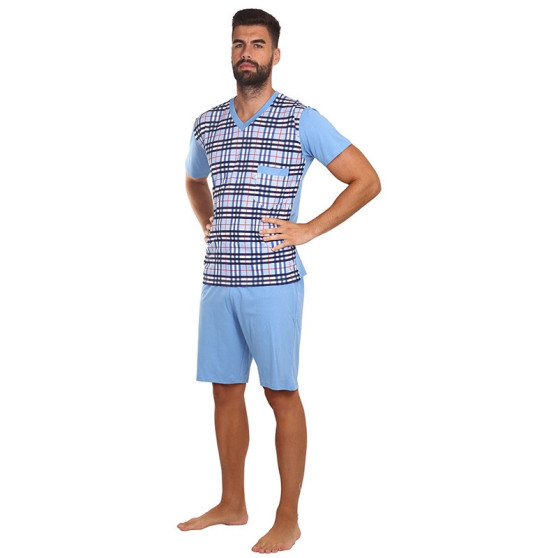 Nagyméretű kék Foltýn férfi pizsama (FPTN3)