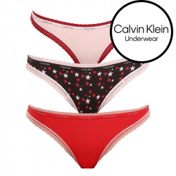 3PACK tarka Calvin Klein női alsók (QD3804E-W4Z)