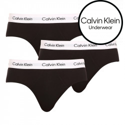 3PACK fekete Calvin Klein férfi slip alsónadrág (U2661G-001)