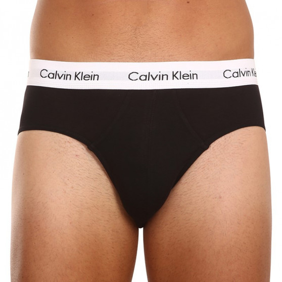 3PACK Fekete Calvin Klein férfi slip alsónadrág (U2661G-001)
