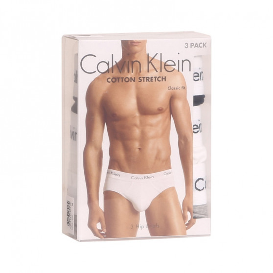 3PACK Férfi slip alsónadrág Calvin Klein tarka (U2661G-998)