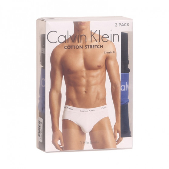 3PACK Férfi slip alsónadrág Calvin Klein tarka (U2661G-4KU)