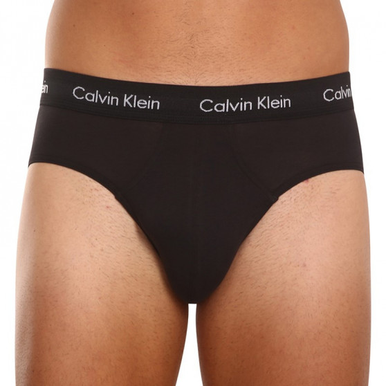 3PACK Fekete Calvin Klein férfi slip alsónadrág (U2661G-XWB)