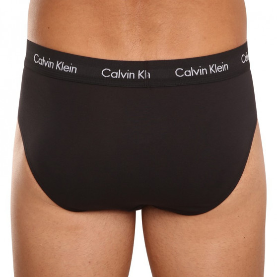 3PACK fekete Calvin Klein férfi slip alsónadrág (U2661G-XWB)