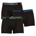 3PACK fekete Gianvaglia férfi boxeralsó (GVG-5503)