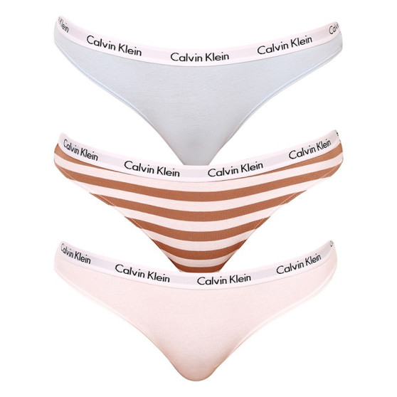 3PACK tarka Calvin Klein női alsók (QD3588E-642)