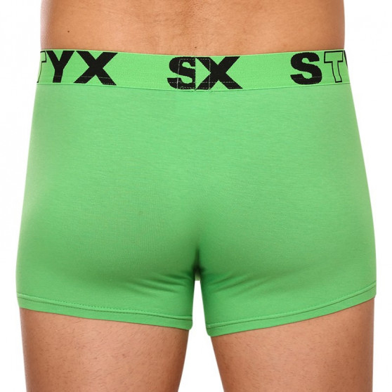 Zöld férfi boxeralsó Styx sport gumi (G1069)