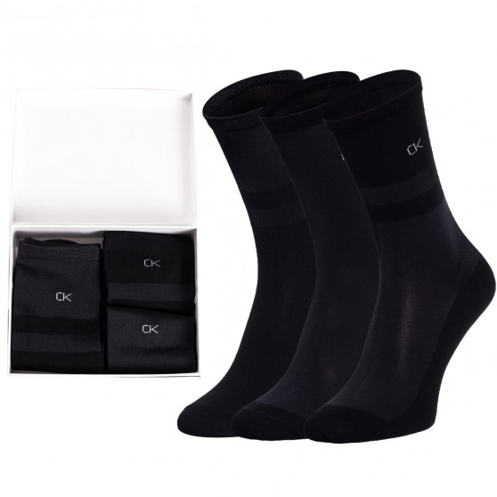 3PACK női zokni Calvin Klein fekete (701219848 002)