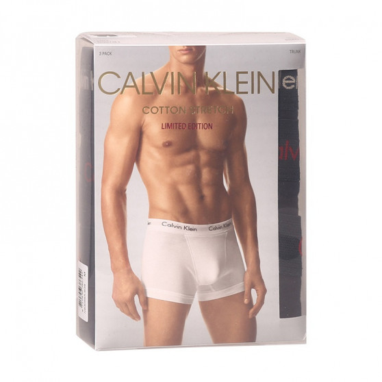 3PACK fekete Calvin Klein férfi boxeralsó (NB3056A-6G6)