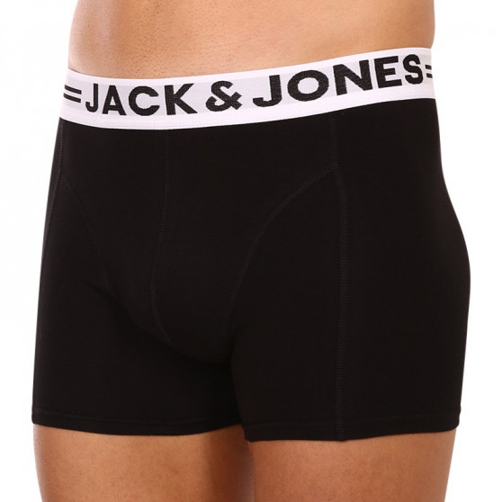 3PACK fekete Jack and Jones férfi boxeralsó (12081832)