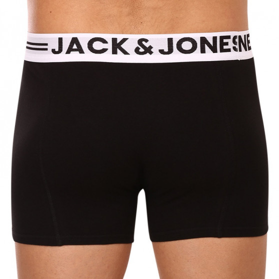 3PACK fekete Jack and Jones férfi boxeralsó (12081832)