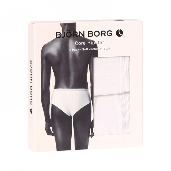 2PACK fehér Bjorn Borg női alsók (10000001-MP002)