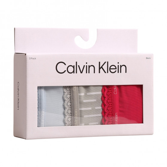 3PACK tarka Calvin Klein női alsók (QD3804E-6VW)