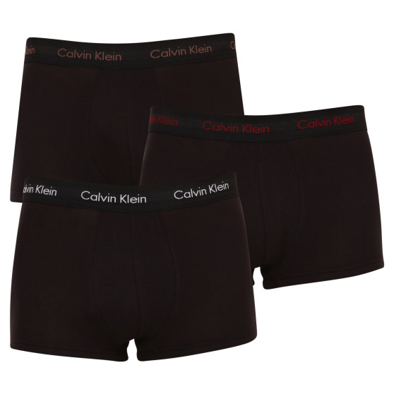 3PACK fekete Calvin Klein férfi boxeralsó (U2664G-6FB)