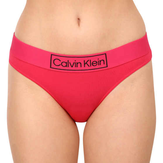 Női bugyi Calvin Klein túlméretezett rózsaszínű (QF6824E-XI9)