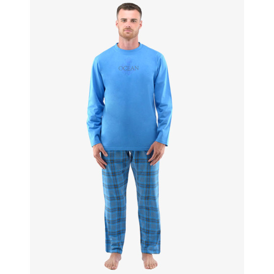 Kék Gino férfi pizsama (79135-DBMDxG)