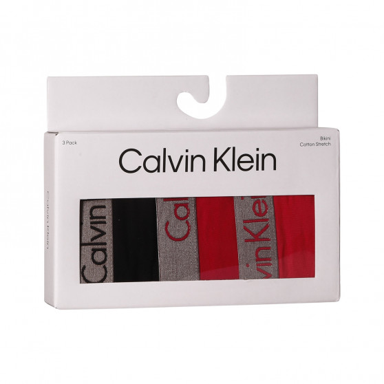 3PACK tarka Calvin Klein női alsók (QD3561E-6VS)