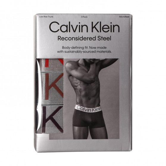 3PACK fekete Calvin Klein férfi boxeralsó (NB3074A-6J4)