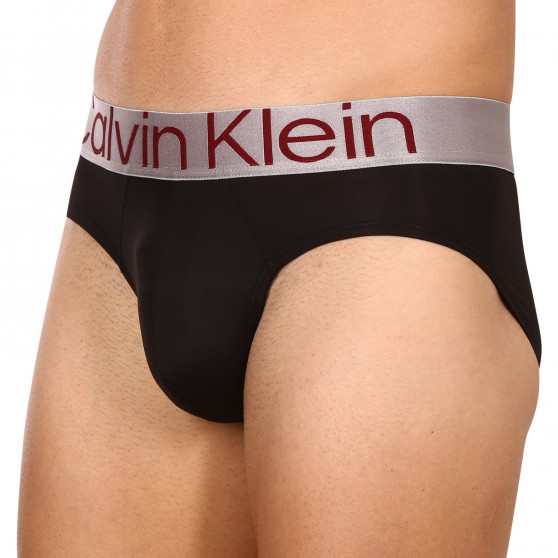 3PACK Fekete Calvin Klein férfi slip alsónadrág (NB3073A-6IE)