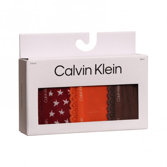 3PACK tarka Calvin Klein női alsók (QD3804E-65K)