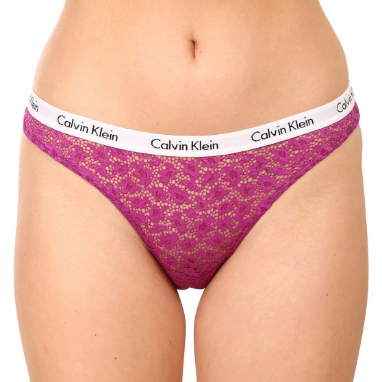 3PACK nagyméretű tarka Calvin Klein női alsók (QD3975E-6Q2)
