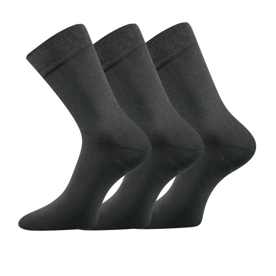 3PACK sötét szürke Lonka zokni (Bioban)