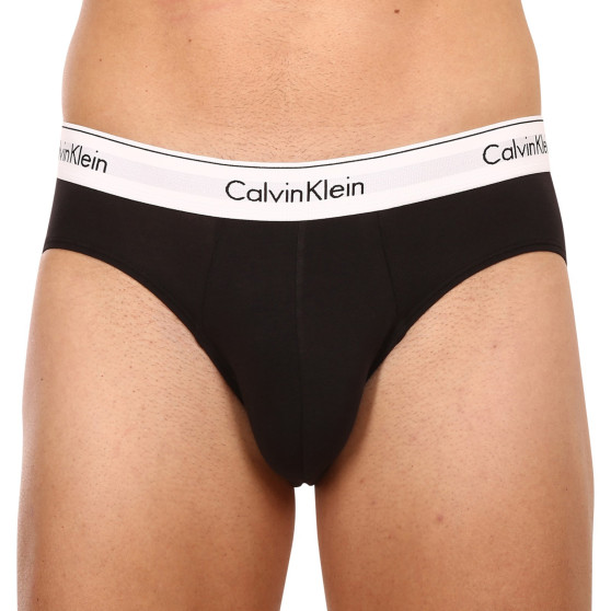 3PACK Fekete Calvin Klein férfi slip alsónadrág (NB2379A-001)