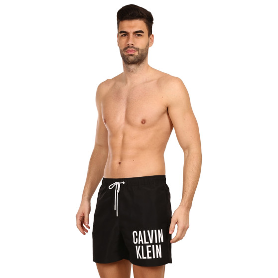Férfi fürdőruha Calvin Klein fekete (KM0KM00739 BEH)