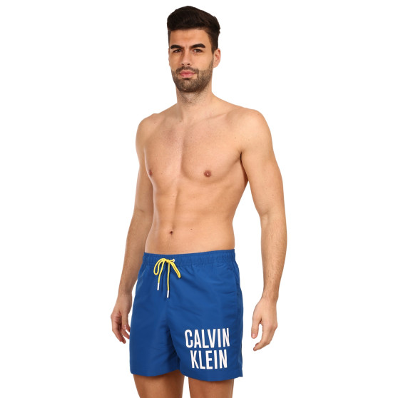 Férfi fürdőruha Calvin Klein kék (KM0KM00790 C3A)