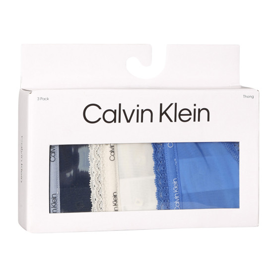 3PACK tarka Calvin Klein női tanga (QD3802E-BOX)