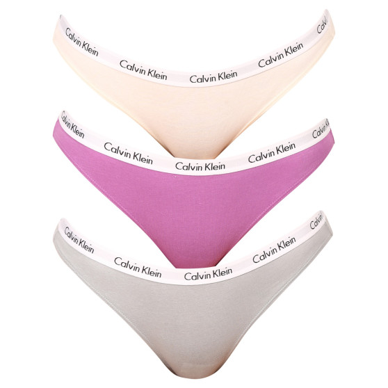 3PACK tarka Calvin Klein női alsók (QD3588E-CFU)