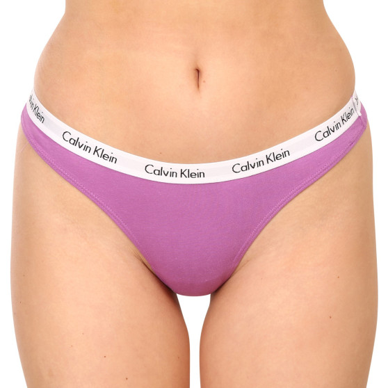 3PACK tarka Calvin Klein női tanga (QD3587E-CFU)