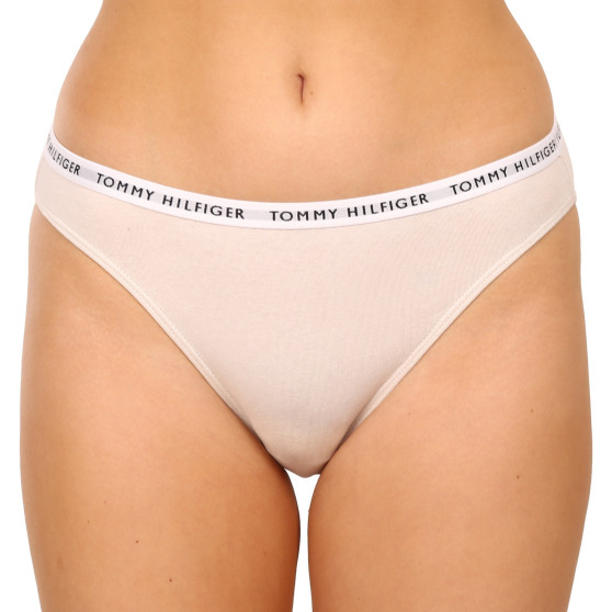 3PACK nagyméretű tarka Tommy Hilfiger női alsók (UW0UW04023 0R2)